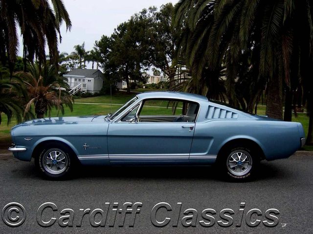 1965 Ford mustang fastback silver blue #10